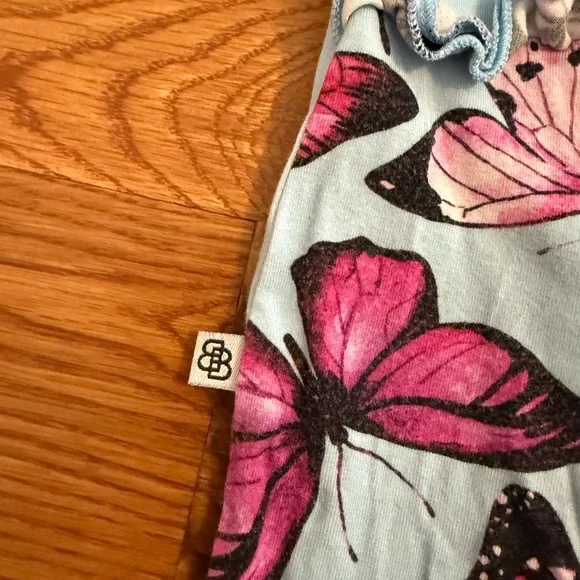 Little Bum Bums Baby Girl Butterfly Pajamas size 9-12 Months - Picture 7 of 9